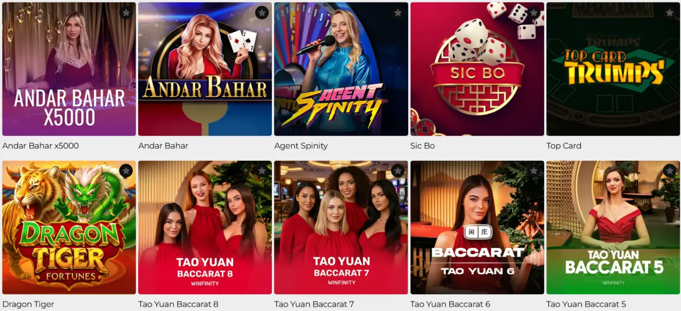 Lord of Spins Casino Live casino